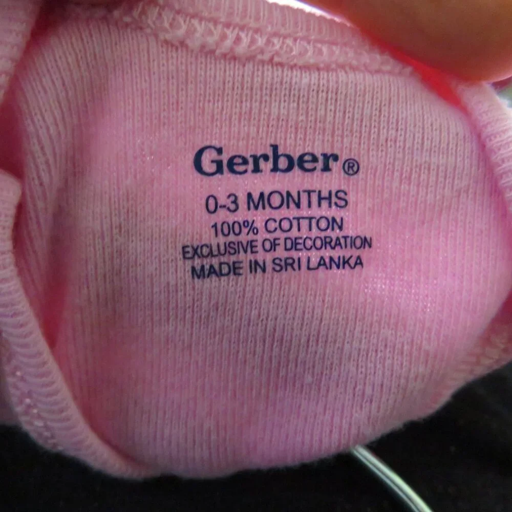 Baby Flowers Pink Bodysuit embroidered 0-3mts Carter's